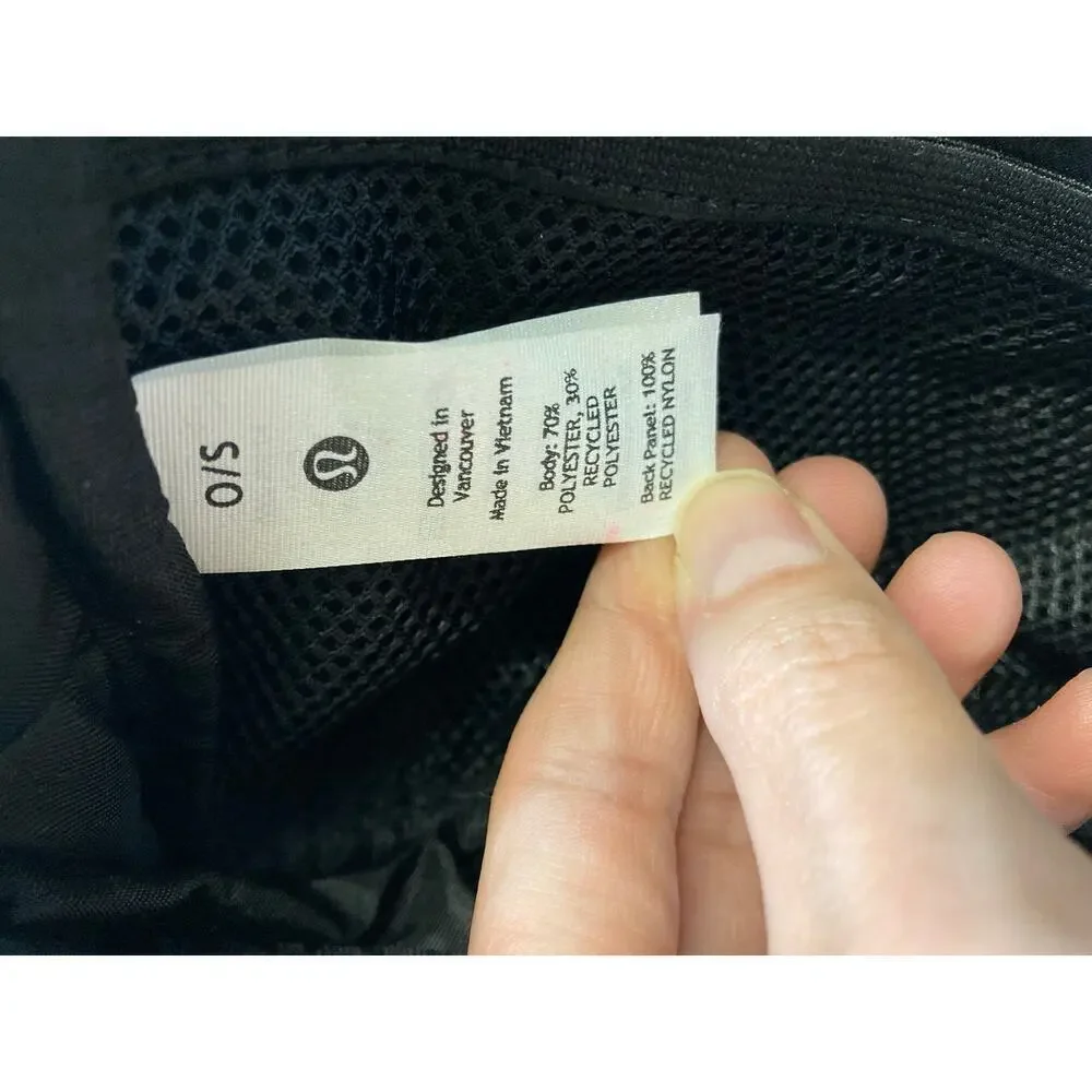 LULULEMON BLACK SHERPA GOLD METAL HARDWARE BELTBAG